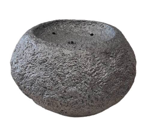 ЧАША - ШАР каменная (цвет тёмно-серый гранит) GLQ 4511 - декоративная композиция-фонтан в комплекте с насосом и подсветкой