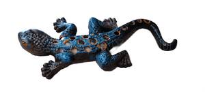 Ящерица декоративная из чугуна цвет коричневый с синим (20х2х9см) вес 0,3 кг, арт.GLQ 10829