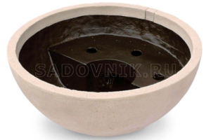 Чаша водный сад для патио круглая 32" (гранит пустыни) AQUASCAPE арт.98857