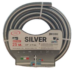 Садовый шланг GLQ SILVER 15м 1/2" - противоскручивающийся 5-ти слойный шланг, P=10 BAR