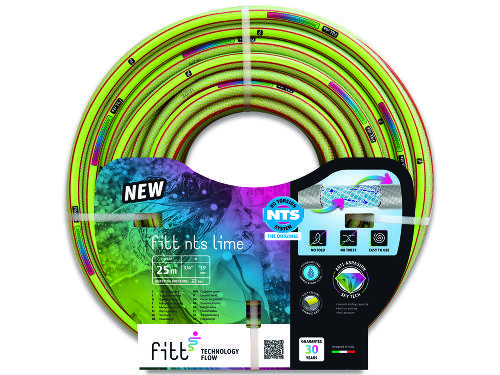 FITT NTS LIME 1" 25м - 6-ти слойный нетоксичный садовый шланг цвета LIME, оригинальный и современный.