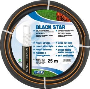 GF BLACK STAR 50 м 5/8" (16 мм) - 3-х слойный армированный шланг с внешним покрытием из мягкой резины, Р=13 BAR, артикул 7075.