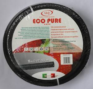 GLQ ECO PURE 15м 1/2" - Однослойный микропористый пористый шланг, для подземной ирригации (70% экономия воды)