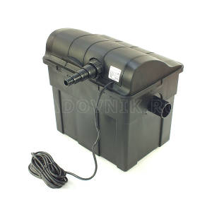 Jebao UBF-18000 проточный ультрафиолетовый фильтр для водоемов до 18 куб. м., UV-36W, диам входа 20/25/32/40 мм, диам. выхода 70 мм, габ. 650/460/460 мм