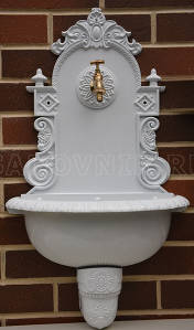 Алюминиевая садовая колонка для воды (440*210*750 мм), цвет белый, арт.GLQ 1888 (White)