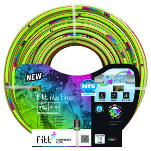 FITT NTS LIME 1/2" 15м - 6-ти слойный нетоксичный садовый шланг цвета LIME, оригинальный и современный.